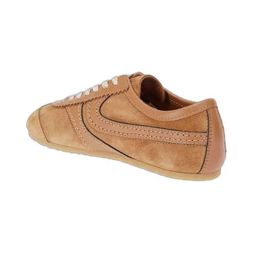 Round Toe Lace-Up Sneakers