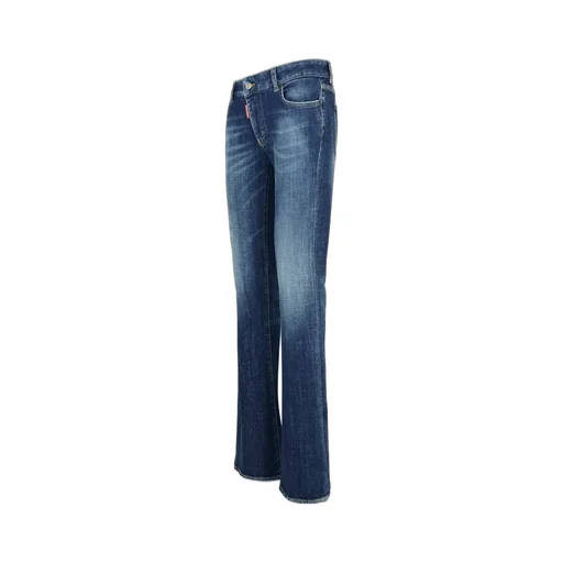 Logo Patch Flared Jeans