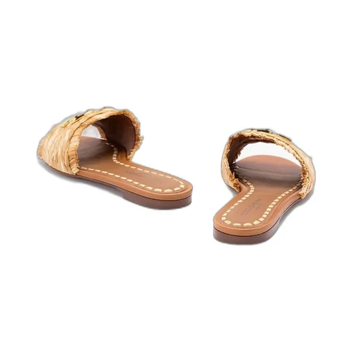 Logo Plaque Braided Slippers