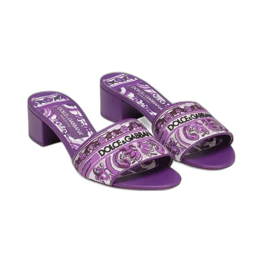 Maiolica Embroidered Almond-Toe Sandals