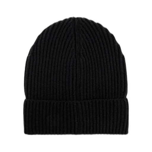 Turn-Up Brim Knitted Beanie
