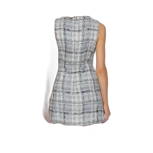 Tweed Sleeveless Mini Dress