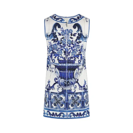 Majolica-Printed Charmeuse Top