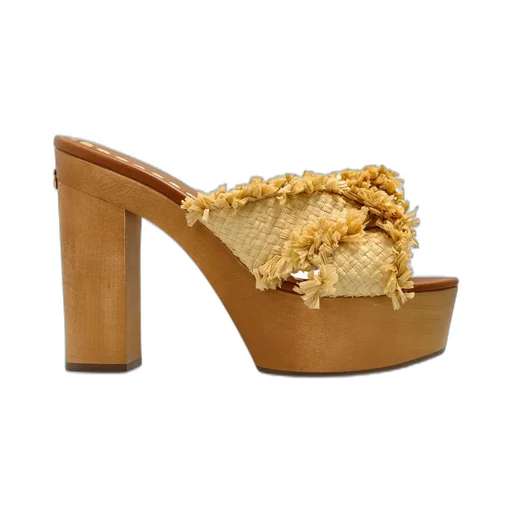Frayed Wedge Sandals