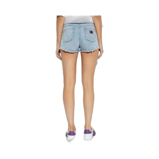 Logo Plate Denim Shorts