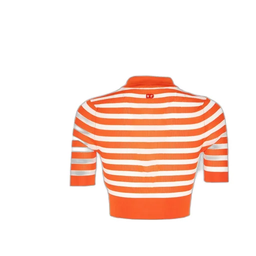 Striped Short-Sleeved Polo Shirt
