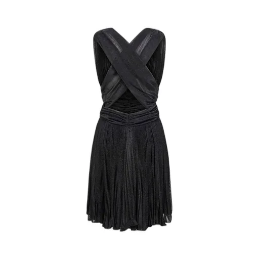 Mini Pleated Mesh Dress
