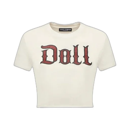 Doll Printed Cropped T-Shirt