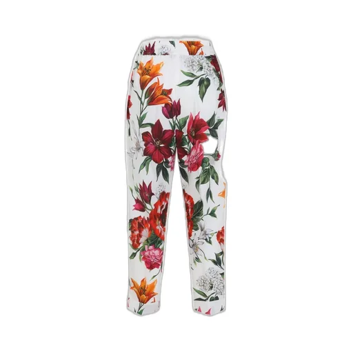 Floral Printed Cropped Leg Pants