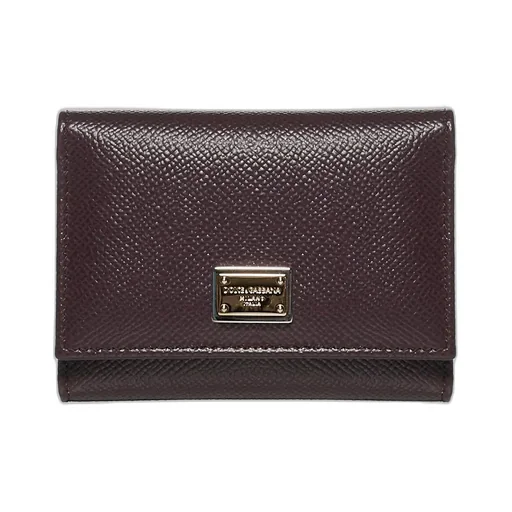 Logo Plaque Trifold Wallet
