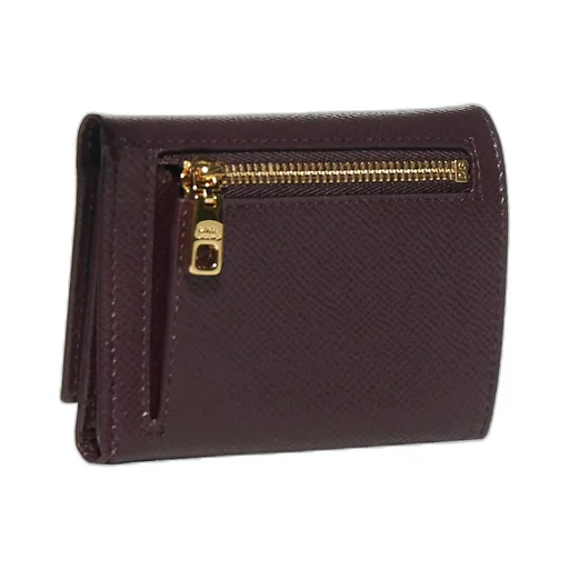 Logo Plaque Trifold Wallet