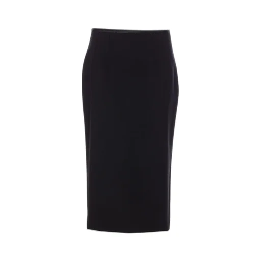 Straight Hem Midi Skirt