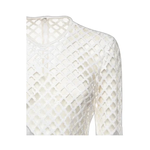 Sequin Embellished Mini Mesh Dress