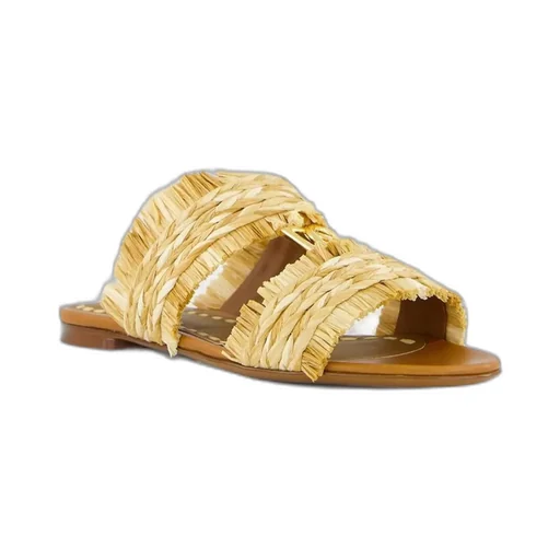 Fringe Detailed Braided Slippers