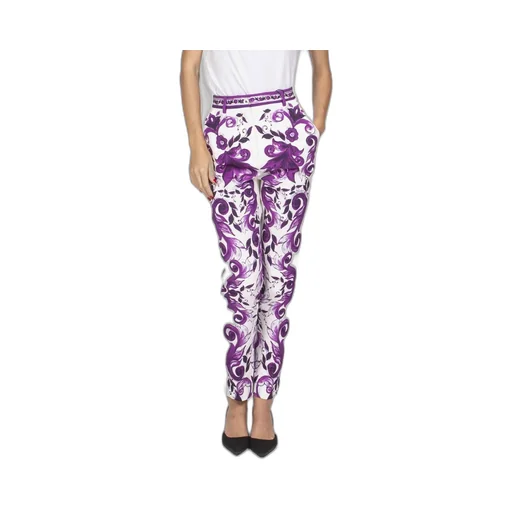 Maiolica Printed Slim Fit Trousers