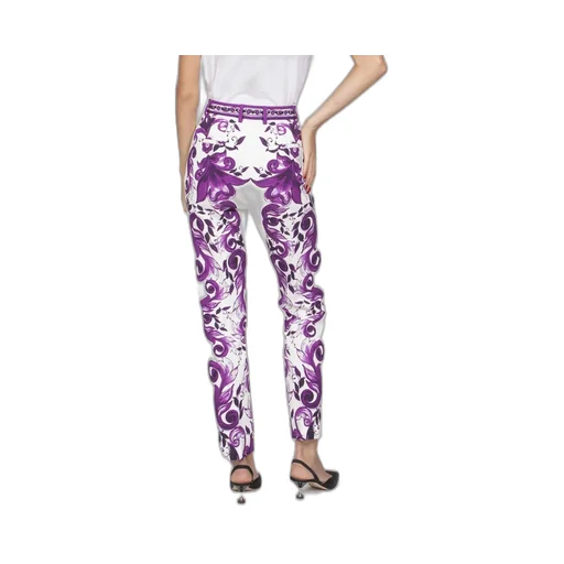 Maiolica Printed Slim Fit Trousers