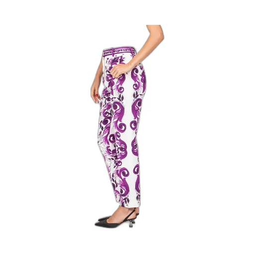 Maiolica Printed Slim Fit Trousers