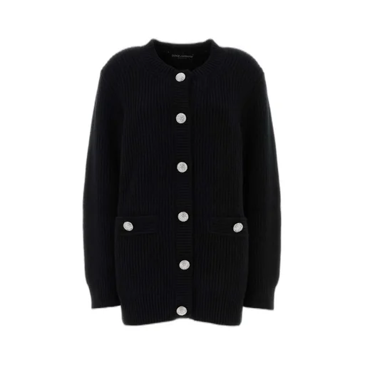 Button Embellished Knitted Cardigan