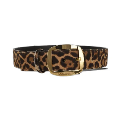Leopard Printed Buckle Belt