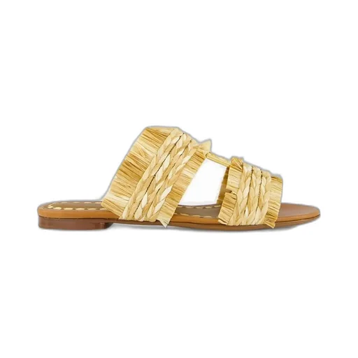 Fringe Detailed Braided Slippers