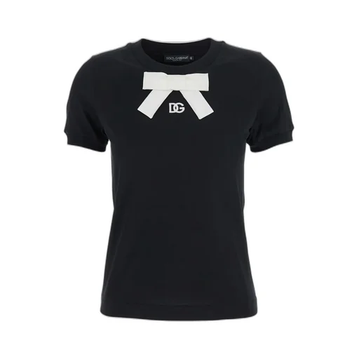 Bow Detailed Jersey T-Shirt