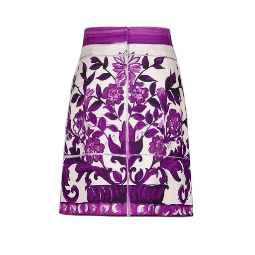 Majolica Printed Mini Skirt