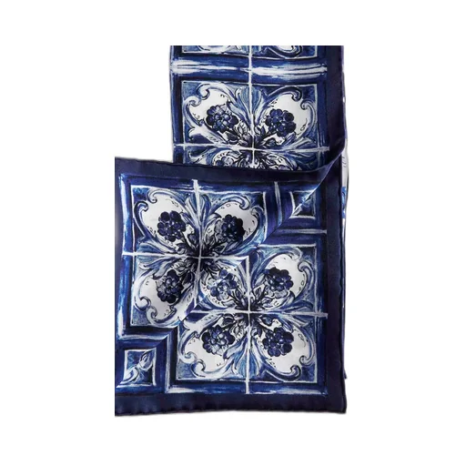 Majolica Print Twill Scarf