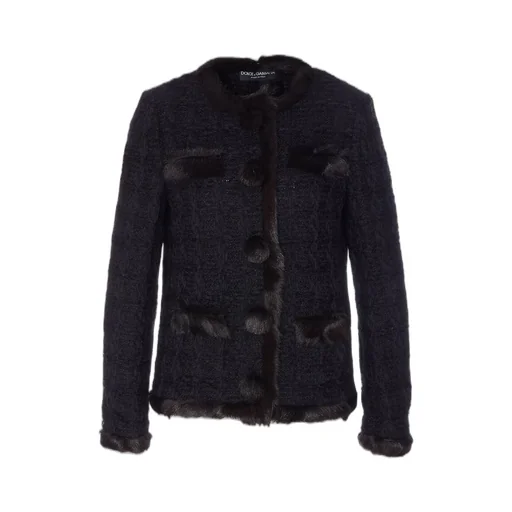 Single-Breasted Tweed Jacket