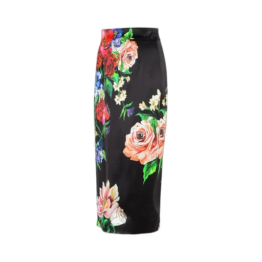 Floral Printed Midi Skirt