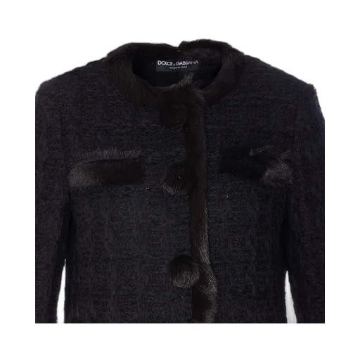 Single-Breasted Tweed Jacket