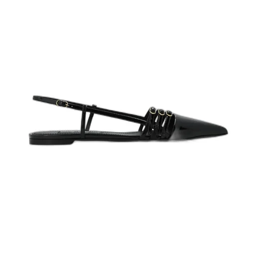 Pointed Toe Strap Slingbacks