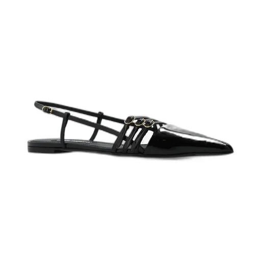 Pointed Toe Strap Slingbacks