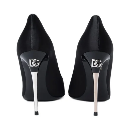 Logo Lettering Pointed Toe Pumps