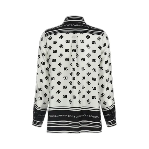All-Over Dg Logo Printed Twill Shirt