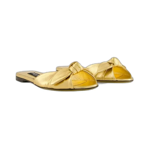 Bow Detailed Flat Slippers