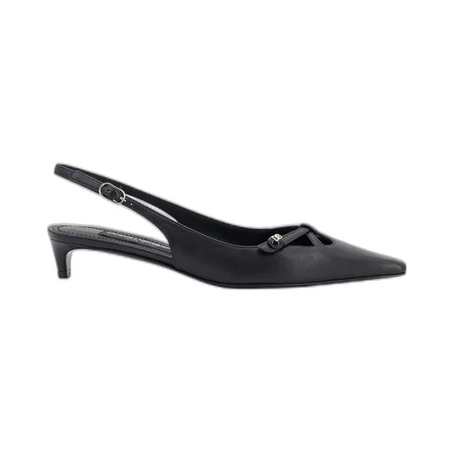 Dg Logo Plaque Slingback Pumps