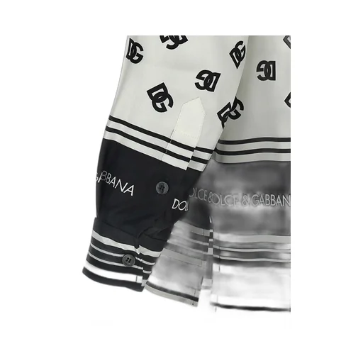 All-Over Dg Logo Printed Twill Shirt