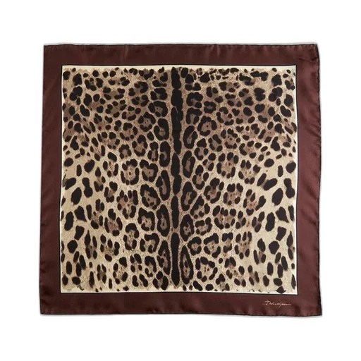 Leopard Printed Square Scarf