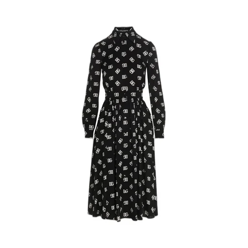 All-Over Dg Printed Midi Dress