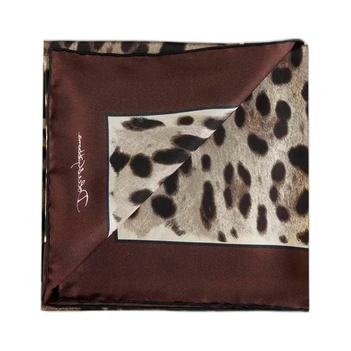 Leopard Printed Square Scarf