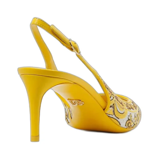 Majolica Embroidered Slingback Pumps