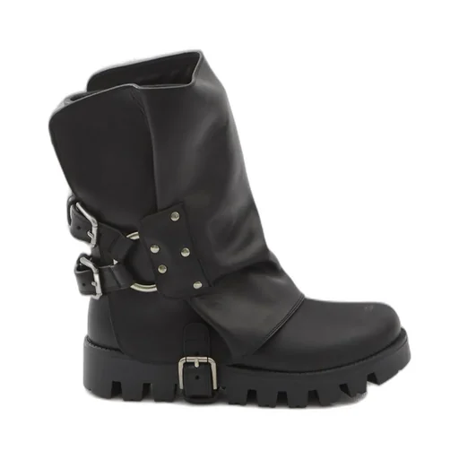 Buckle Detailed Ankle Boots