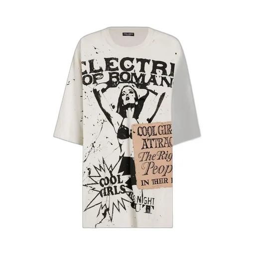 Printed Oversized Jersey T-Shirt
