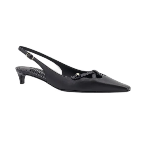 Dg Logo Plaque Slingback Pumps