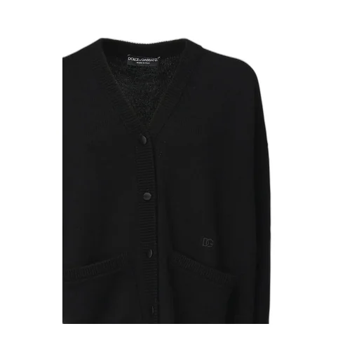 Dg Logo Embroidered Knitted Cardigan