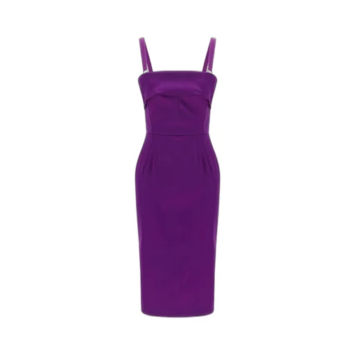 Folded Edge Sleeveless Midi Dress