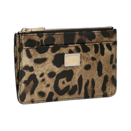 Leopard Print Medium Card Holder