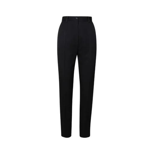 High-Waist Gabardine Cigarette Pants