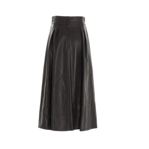 A-Line Leather Skirt