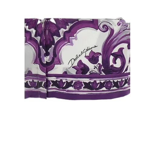 Majolica Printed Cropped Top